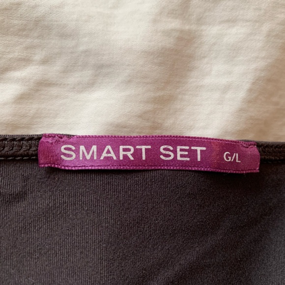 Brown stretch camisole with lace, L, EUC, Smart Set - Picture 3 of 7